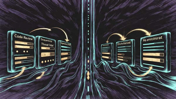 Parallel agent workflow showing async execution replacing sequential bottlenecks